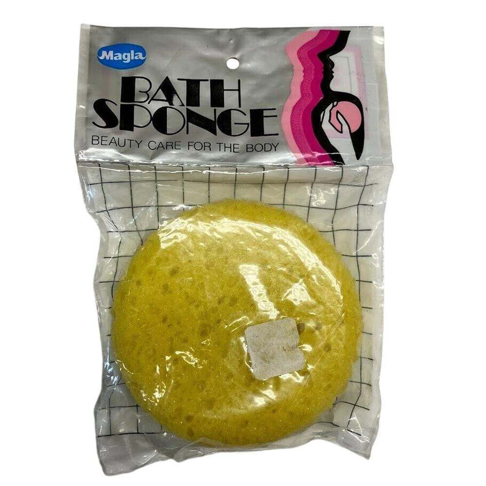 Vintage Magla Bath Sponge 1995 Faux Sea Sponge Deadstock New in Package